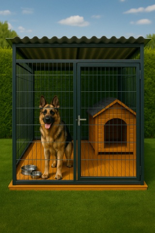 KOJEC DLA PSA WYBIEG SIATKA PANELOWA 100cm x 200 cm