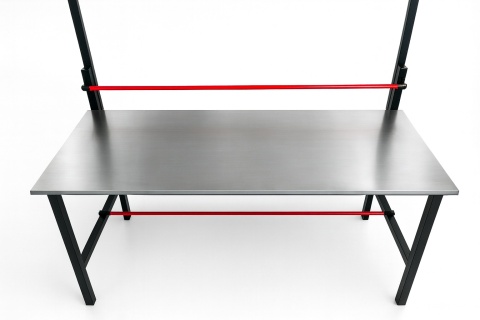 STÓŁ DO PAKOWANIA PACZEK PRZESYŁEK STÓŁ 180X70 + PÓŁKA + BLAT STALOWY