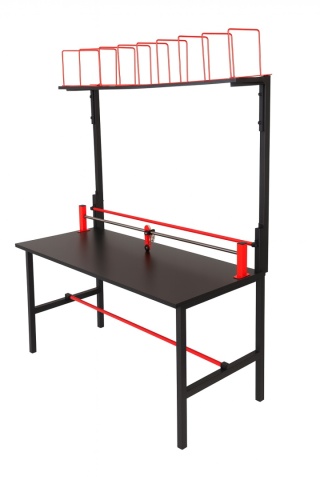 STÓŁ DO PAKOWANIA 120X70 PÓŁKA + NÓŻ ROLKOWY