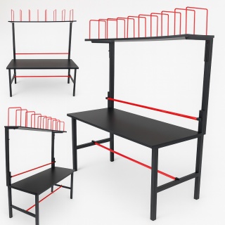 STÓŁ DO PAKOWANIA PACZEK 120X70 + PÓŁKA+ PRZEGRODY