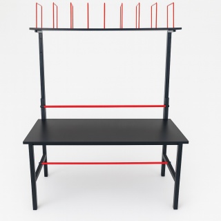 STÓŁ DO PAKOWANIA PACZEK 140X70 + PÓŁKA+ PRZEGRODY