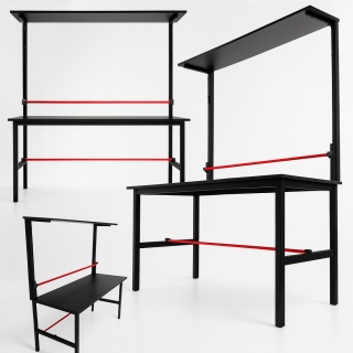 STÓŁ DO PAKOWANIA PACZEK PRZESYŁEK 120X70 + PÓŁKA