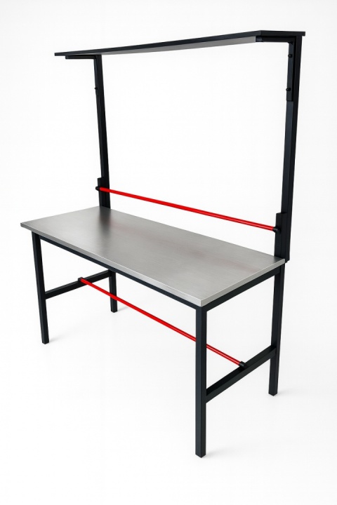 STÓŁ DO PAKOWANIA PACZEK PRZESYŁEK STÓŁ 140X70 + PÓŁKA + BLAT STALOWY