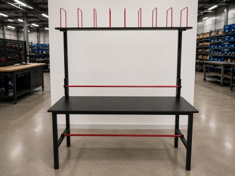 Stół do pakowania paczek 120×70 cm – stół pakowy, stalowy, 300 kg